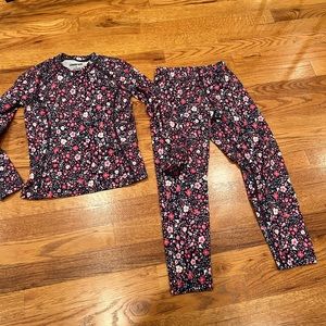 Girls lands end long underwear set -M size 5/6